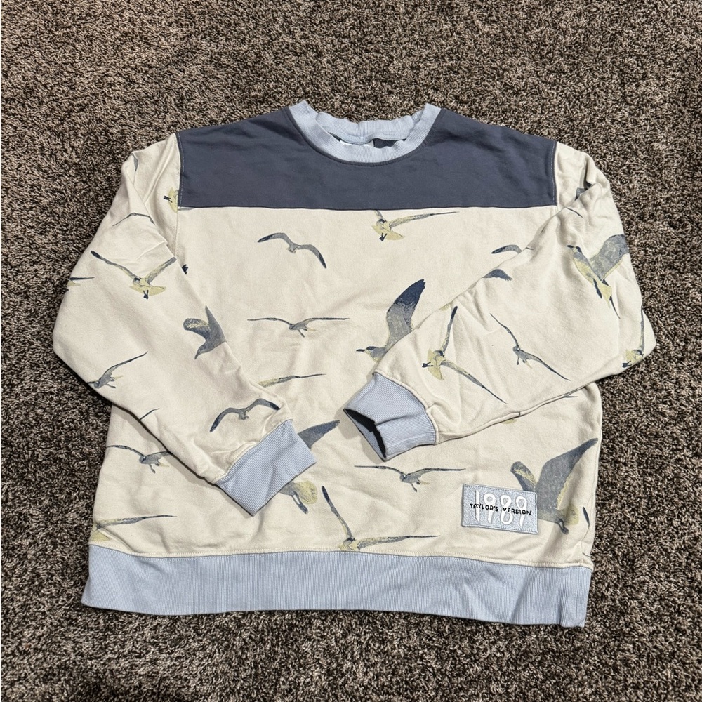 Taylor Swift oversized 1989 Seagulll Crewneck Sweatshirt